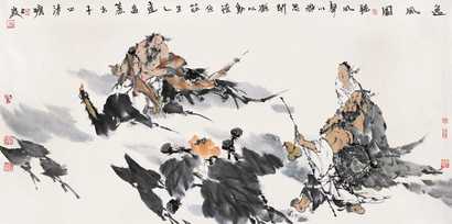 梁占岩 逸风图